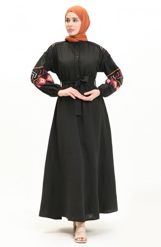Black İslamitische Jurk 5320