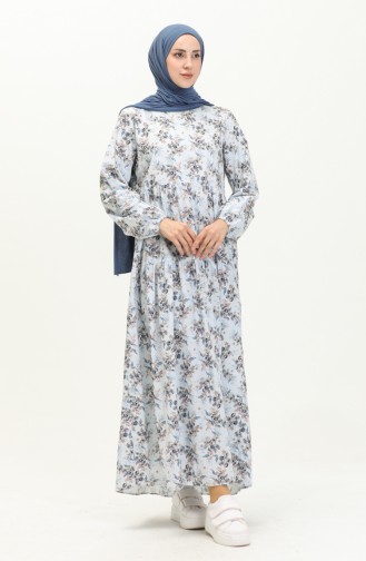 Robe Plissée 1876-01 Bleu Marine 1876-01