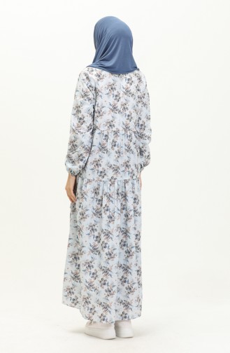 Robe Plissée 1876-01 Bleu Marine 1876-01