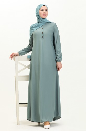 فستان مطاط الأكمام 0578-04 أخضر مينت 0578-04