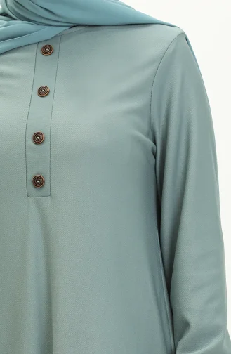 Elastischem Armausschnitt und patentiertem Kleid 0578-04 Grün 0578-04