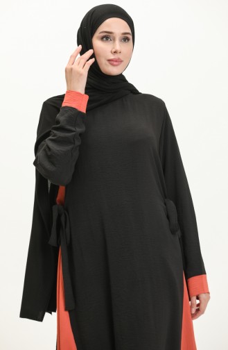 Black İslamitische Jurk 0062-01