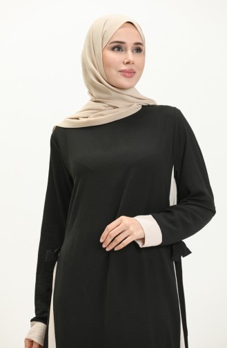 Beige İslamitische Jurk 0062-02
