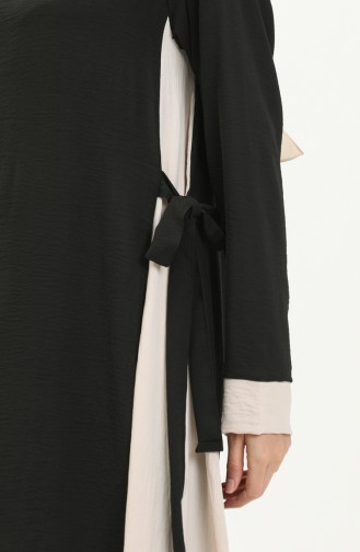 Beige İslamitische Jurk 0062-02