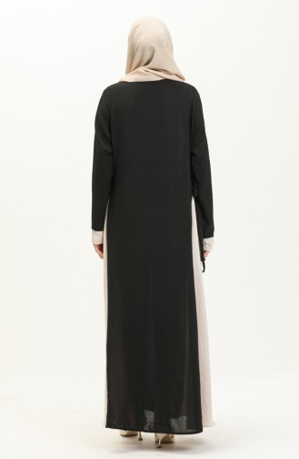 Beige İslamitische Jurk 0062-02