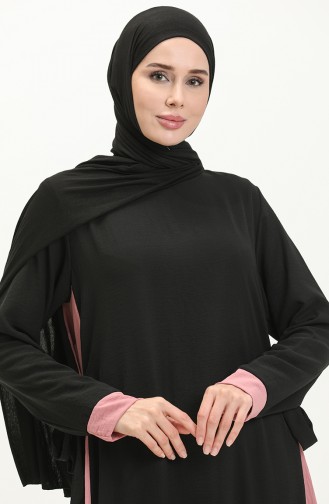 Black İslamitische Jurk 0062-03