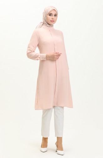 Lange Tunika mit Patli 15069-05 Puder 15069-05