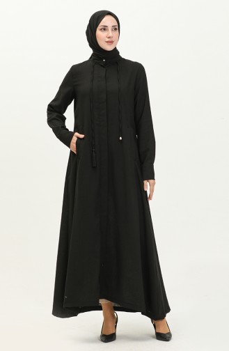 Black Abaya 6980-01