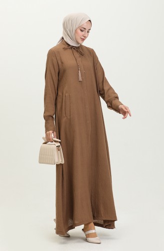Brown Abaya 6980-03