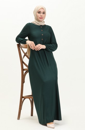 Elastischem Armausschnitt und patentiertem Kleid 0578-05 Smaragdgrün 0578-05