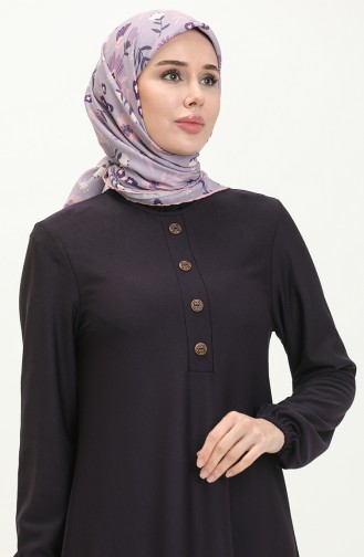 Purple İslamitische Jurk 0578-07