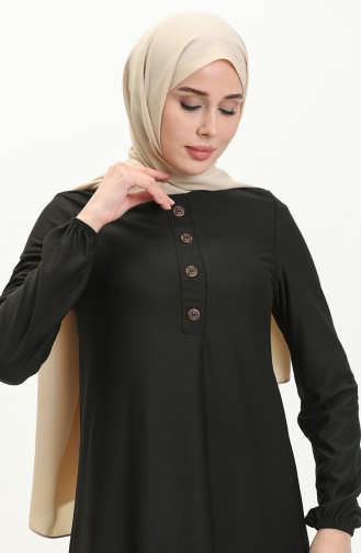 Black İslamitische Jurk 0578-09