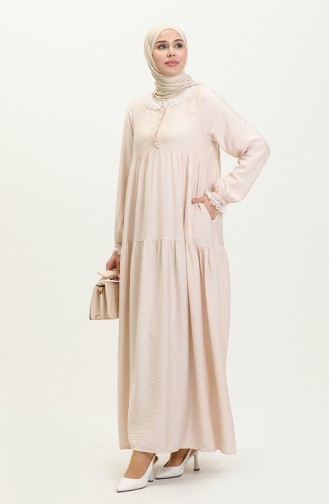 Aerobin Spitzenkleid 24Y9010-02 Beige 24Y9010-02