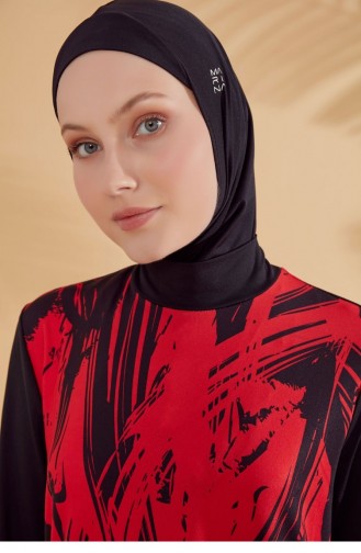 Maillot de Bain Hijab Noir 2303