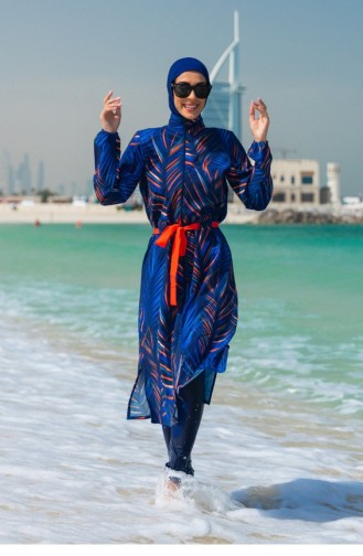 Navy Blue Swimsuit Hijab 2305