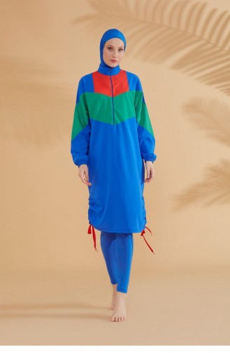 Maillot de Bain Hijab Blue roi 2306