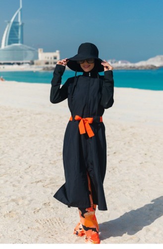 Black Modest Swimwear 2311