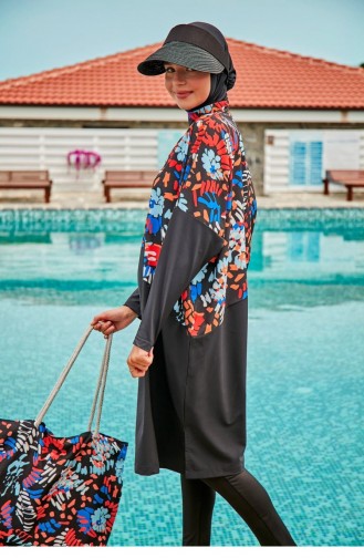 Schwarz Hijab Badeanzug 2313