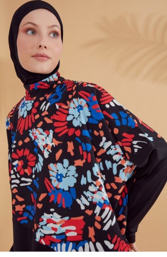 Schwarz Hijab Badeanzug 2313