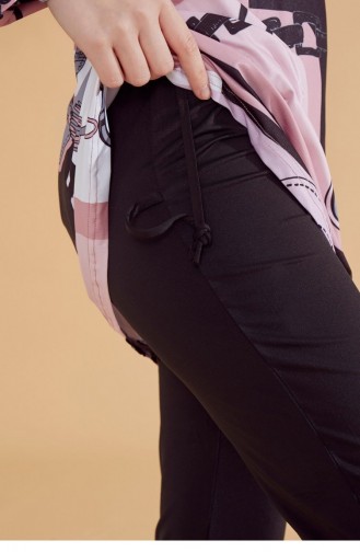 Maillot de Bain Hijab Noir 2315-1