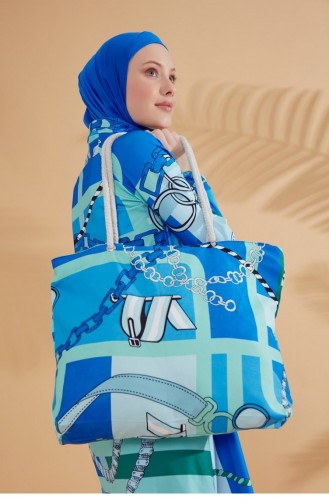 Maillot de Bain Hijab Blue roi 2315