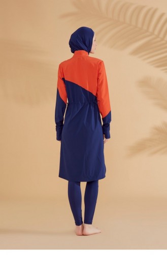 Dunkelblau Hijab Badeanzug 2316
