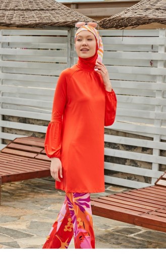 Orange Hijab Badeanzug 2317