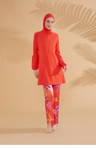 Orange Hijab Badeanzug 2317