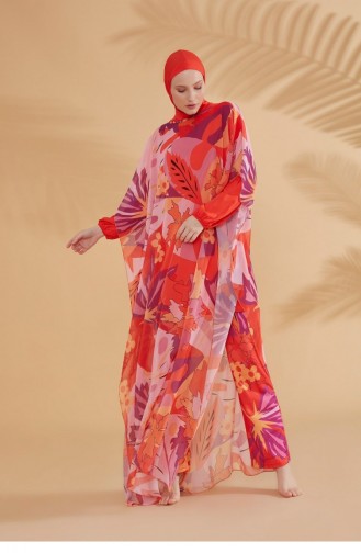 Maillot de Bain Hijab Orange 2317