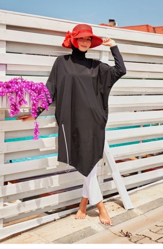Maillot de Bain Hijab Noir 2318