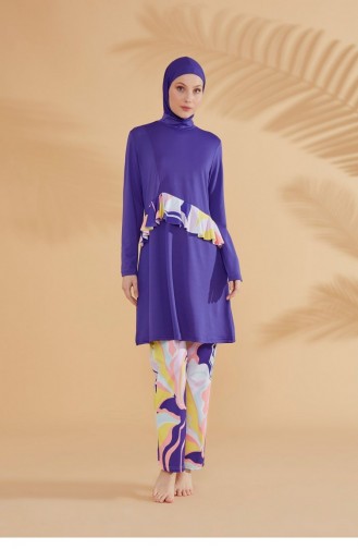 Purple Swimsuit Hijab 2321