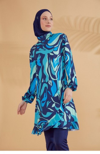 Navy Blue Swimsuit Hijab 2334