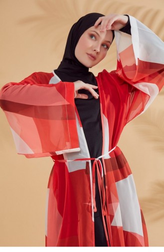 Orange Hijab Badeanzug 2345