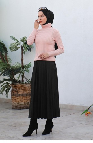 Pull En Maille À Rayures Verticales Poudre 0028MP.PDR