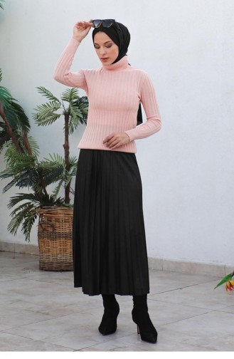 Pull En Maille À Rayures Verticales Poudre 0028MP.PDR