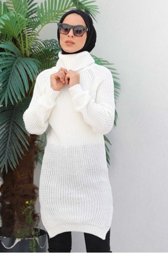 Triko Tunik Ekru