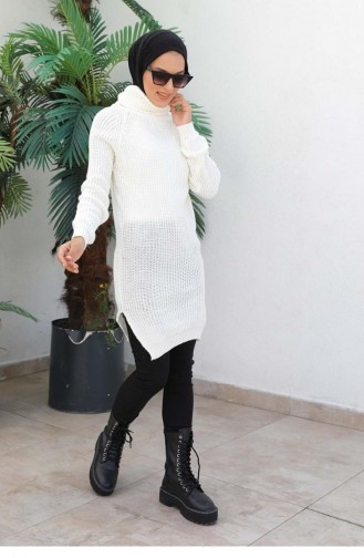 Triko Tunik Ekru