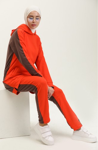 Hooded Tracksuit Set 71080-05 Orange 71080-05