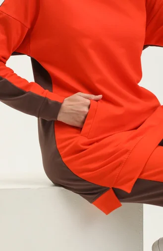 Hooded Tracksuit Set 71080-05 Orange 71080-05