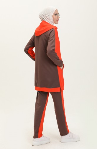 Hooded Tracksuit Set 71080-05 Orange 71080-05