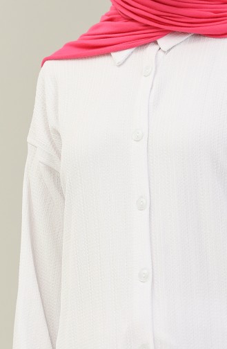 Crepe Tunic Pants Two Piece Suit 24Y2010-07 white 24Y2010-07