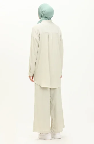 Ensemble Tunique Pantalon 24Y2010-09 Crème 24Y2010-09
