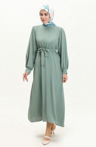 Belted Aerobin Dress 0063-02 Green 0063-02