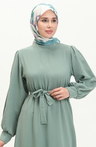 Belted Aerobin Dress 0063-02 Green 0063-02