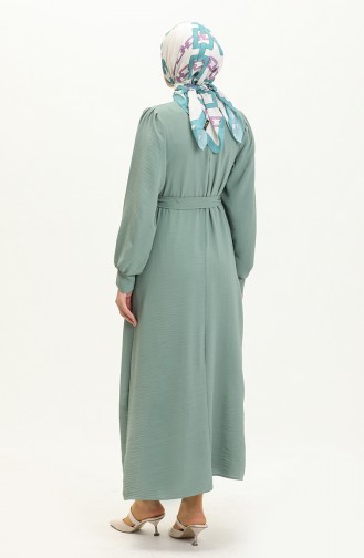 Belted Aerobin Dress 0063-02 Green 0063-02