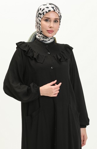 Frilly Belted Dress 24Y8963-01 Black 24Y8963-01