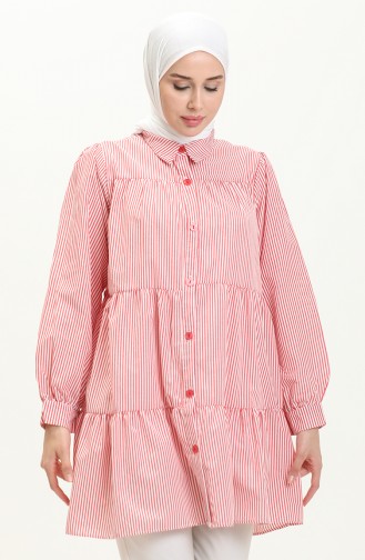 Striped Tunic 24Y8990-02 Red 24Y8990-02