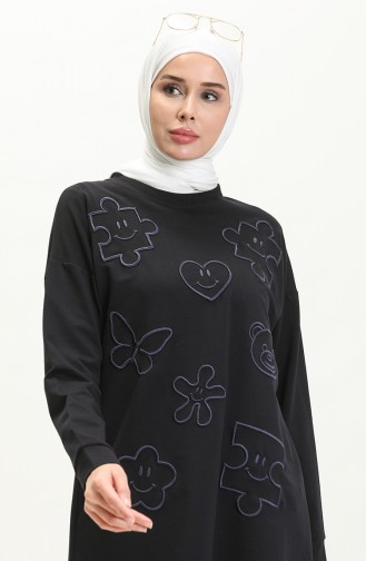 Desenli Eşofman Takım 70098-01 Lacivert