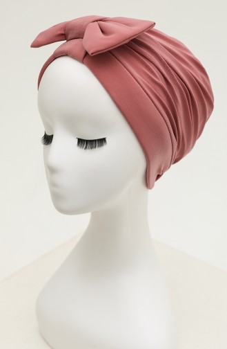 Bonnet Croisé Double Face avec Noeud 0023-06 Rose Pâle 0023-06