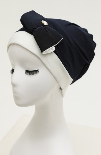 Dunkelblau Praktischer Turban 9029-05